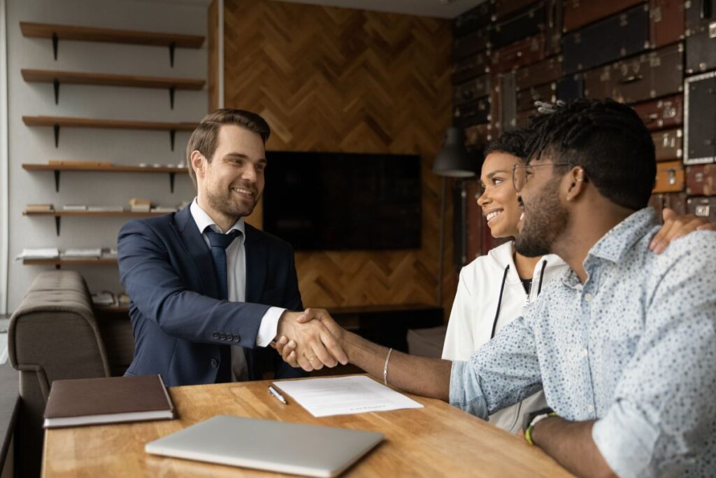Real estate attorney consulting clients in Sacramento, California.