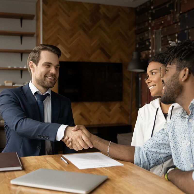 Real estate attorney consulting clients in Sacramento, California.
